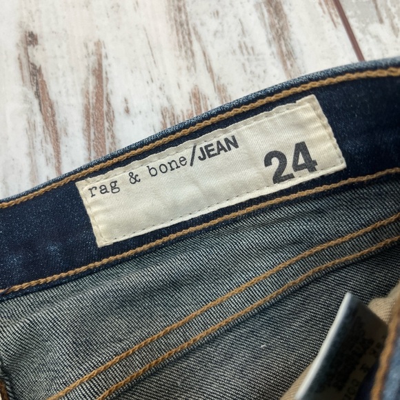 Rag & Bone Skinny Jeans Dark Wash Size 24 Cotton Blend NWOT - Picture 8 of 16